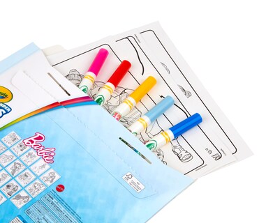 Foto 6 | Libro Para Colorear Y Rotuladores Crayola Color Wonder Barbie Kids 3+ - Venta Internacional.
