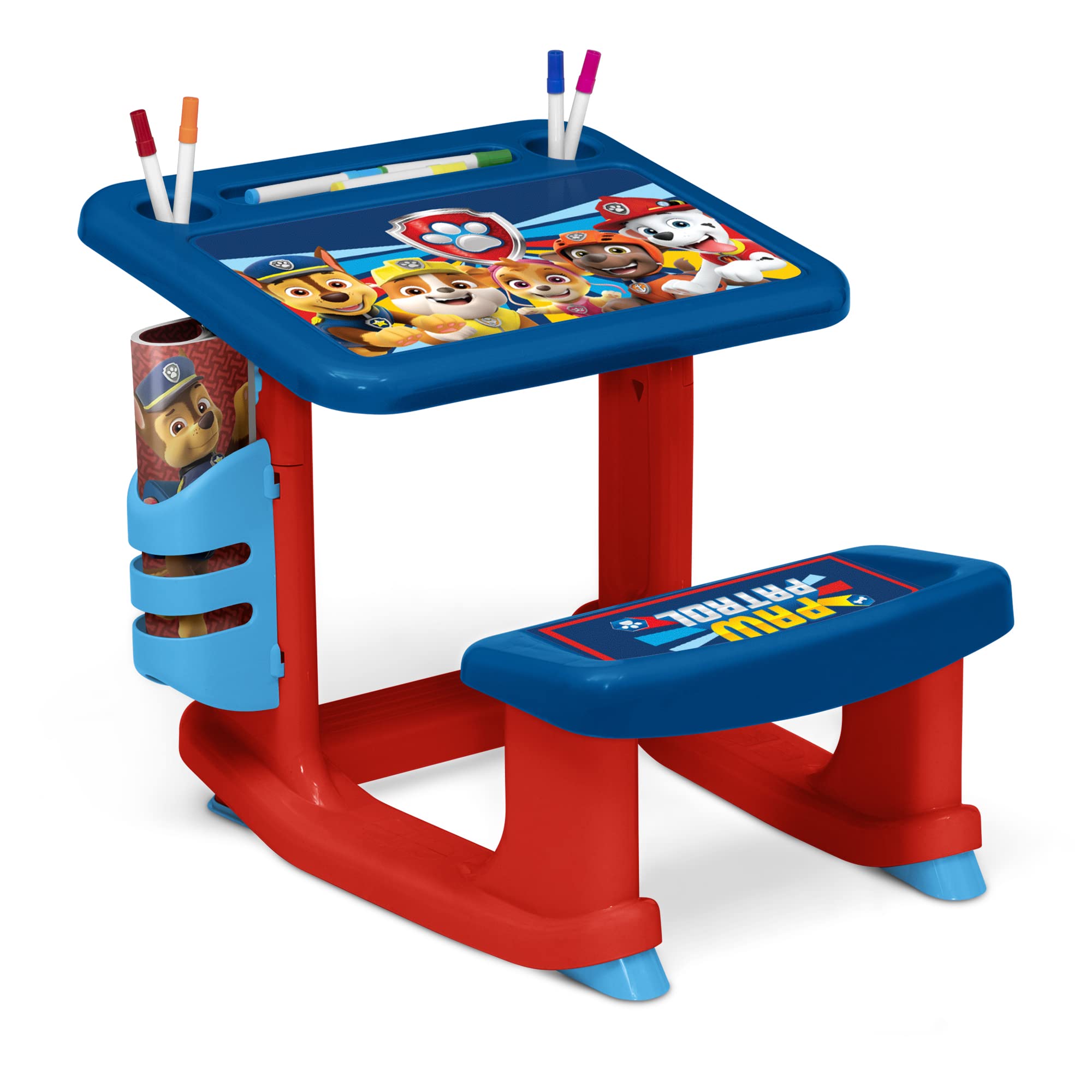 Foto 2 pulgar | Escritorio Delta Children Paw Patrol Para Dibujar Y Jugar Con 10 Rotuladores - Venta Internacional.