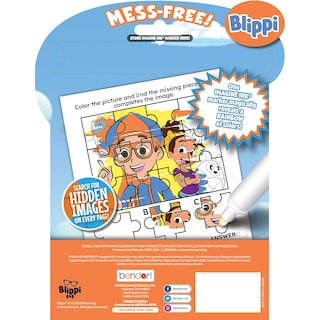 Foto 2 | Libro Para Colorear Bendon Blippi Imagine Ink, 20 Páginas Con Rotulador - Venta Internacional.