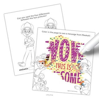 Foto 3 | Libro Para Colorear Bendon Blippi Imagine Ink, 20 Páginas Con Rotulador - Venta Internacional.