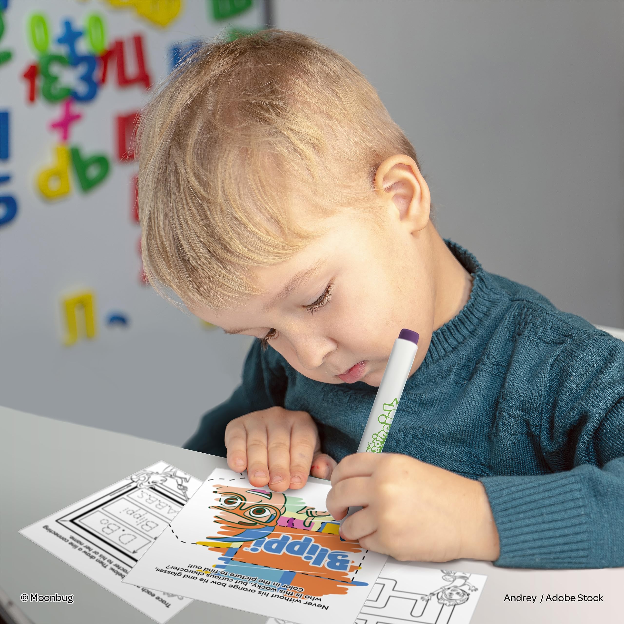 Foto 6 pulgar | Libro Para Colorear Bendon Blippi Imagine Ink, 20 Páginas Con Rotulador - Venta Internacional.