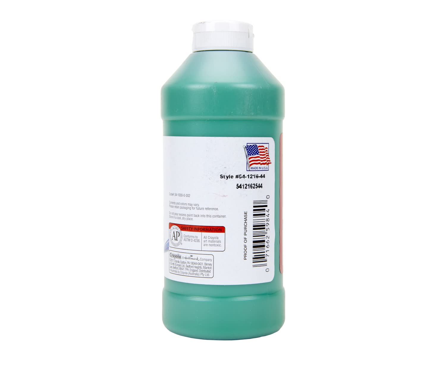 Foto 3 pulgar | Pintura Al Temple Crayola Premier Green, 473 Ml, Para Niños, No Tóxica - Venta Internacional.