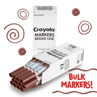 Foto 3 | Rotulador Crayola, Lavable, Marrón, 12 Quilates, De Línea Ancha, Para Niños - Venta Internacional.