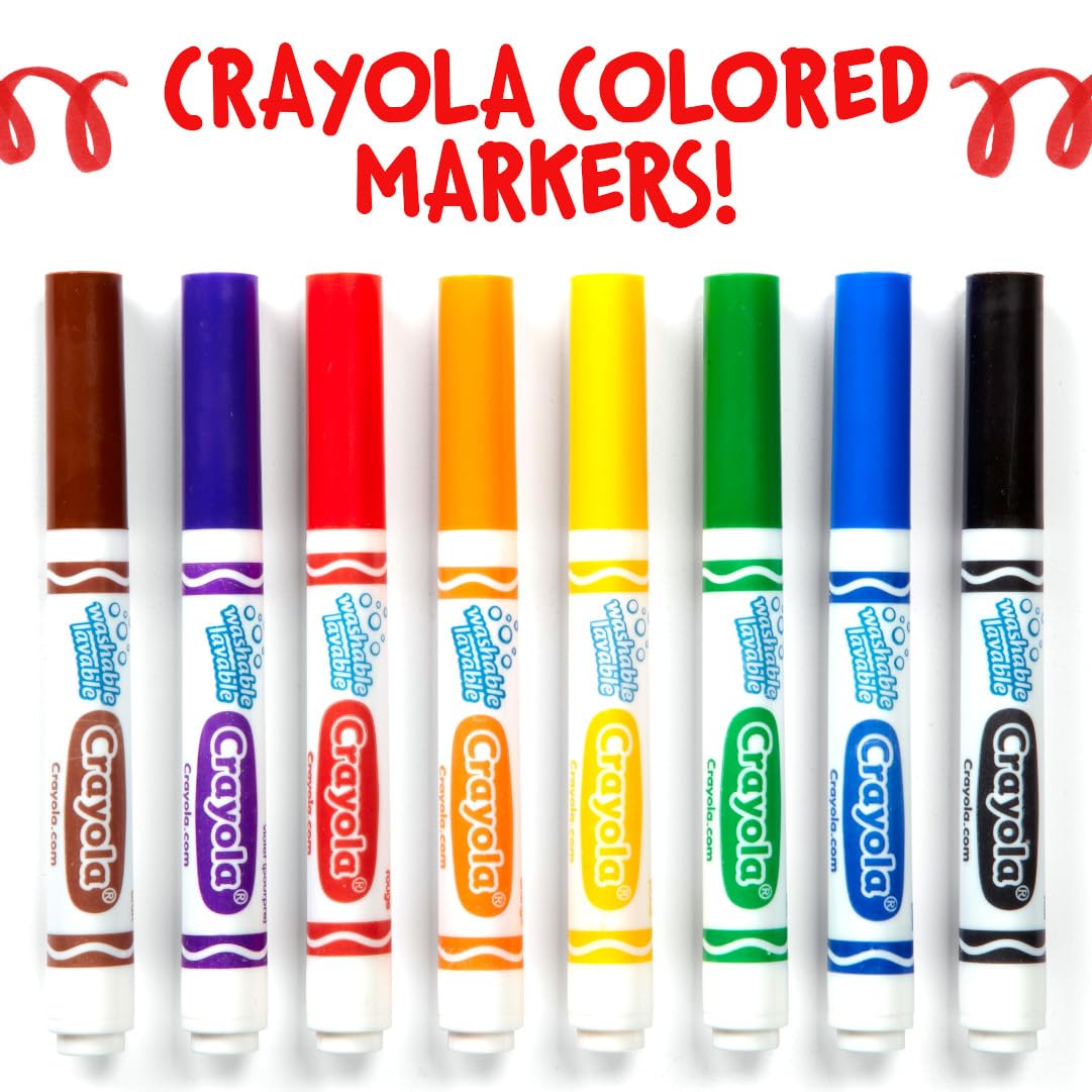 Foto 6 pulgar | Rotulador Crayola, Lavable, Marrón, 12 Quilates, De Línea Ancha, Para Niños - Venta Internacional.
