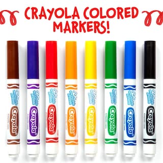 Foto 5 | Rotulador Crayola, Lavable, Marrón, 12 Quilates, De Línea Ancha, Para Niños - Venta Internacional.