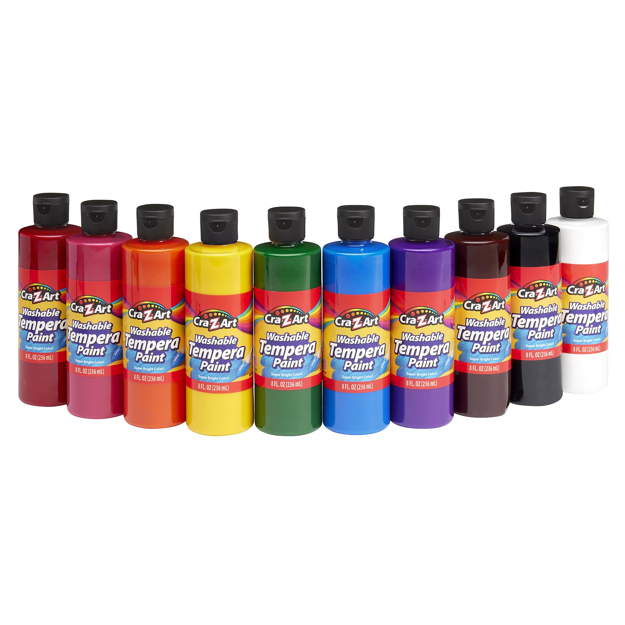 Set De Pintura Cra-z-art, Témpera Lavable, 10 Colores, 240 Ml - Venta Internacional.