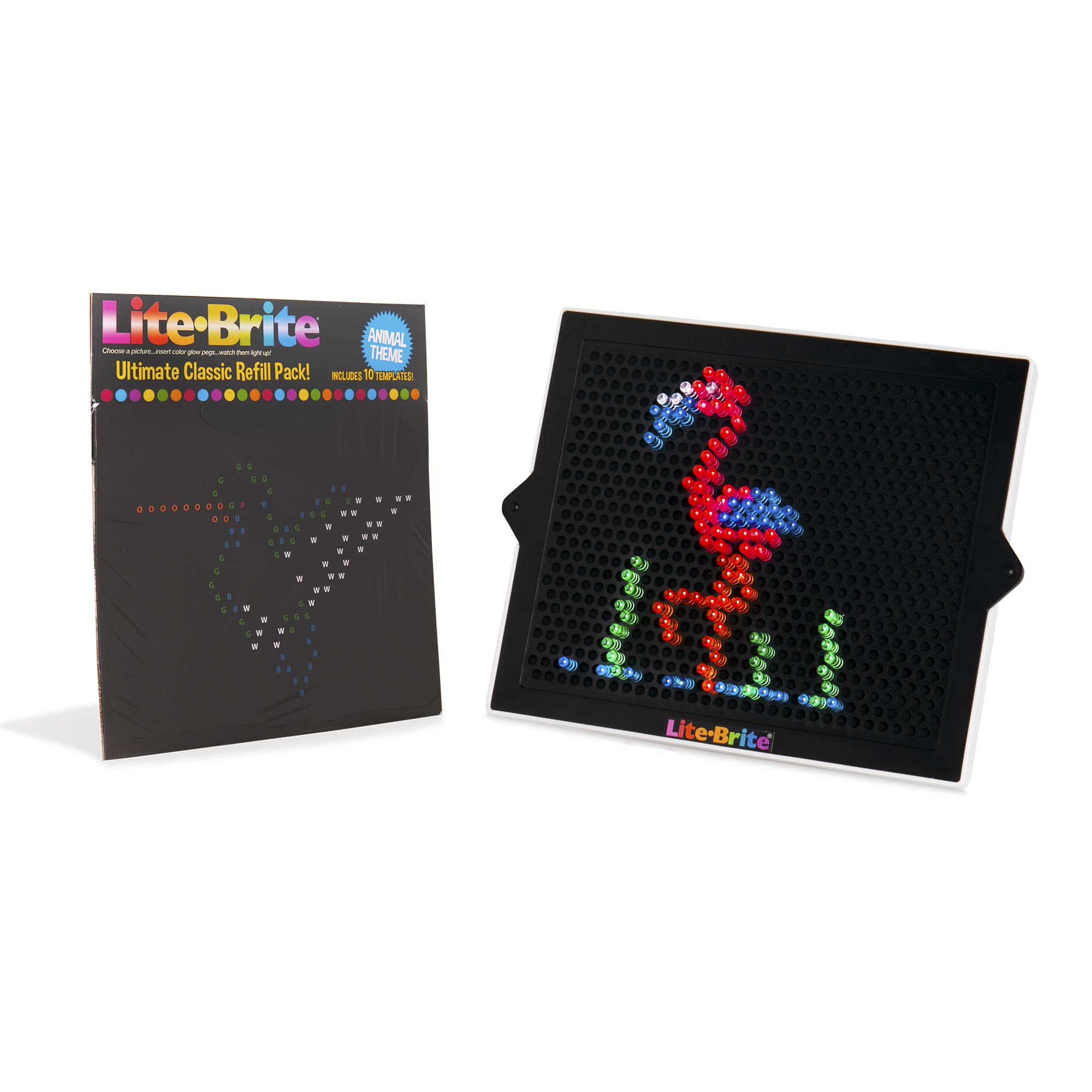 Foto 5 pulgar | Refill Pack Lite Brite Ultimate Classic Animal Theme - Venta Internacional.