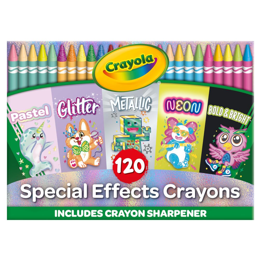 Foto 2 pulgar | Crayola Crayons, 120 Unidades, Colores Especiales Para Niños De Más De 4 Años - Venta Internacional.