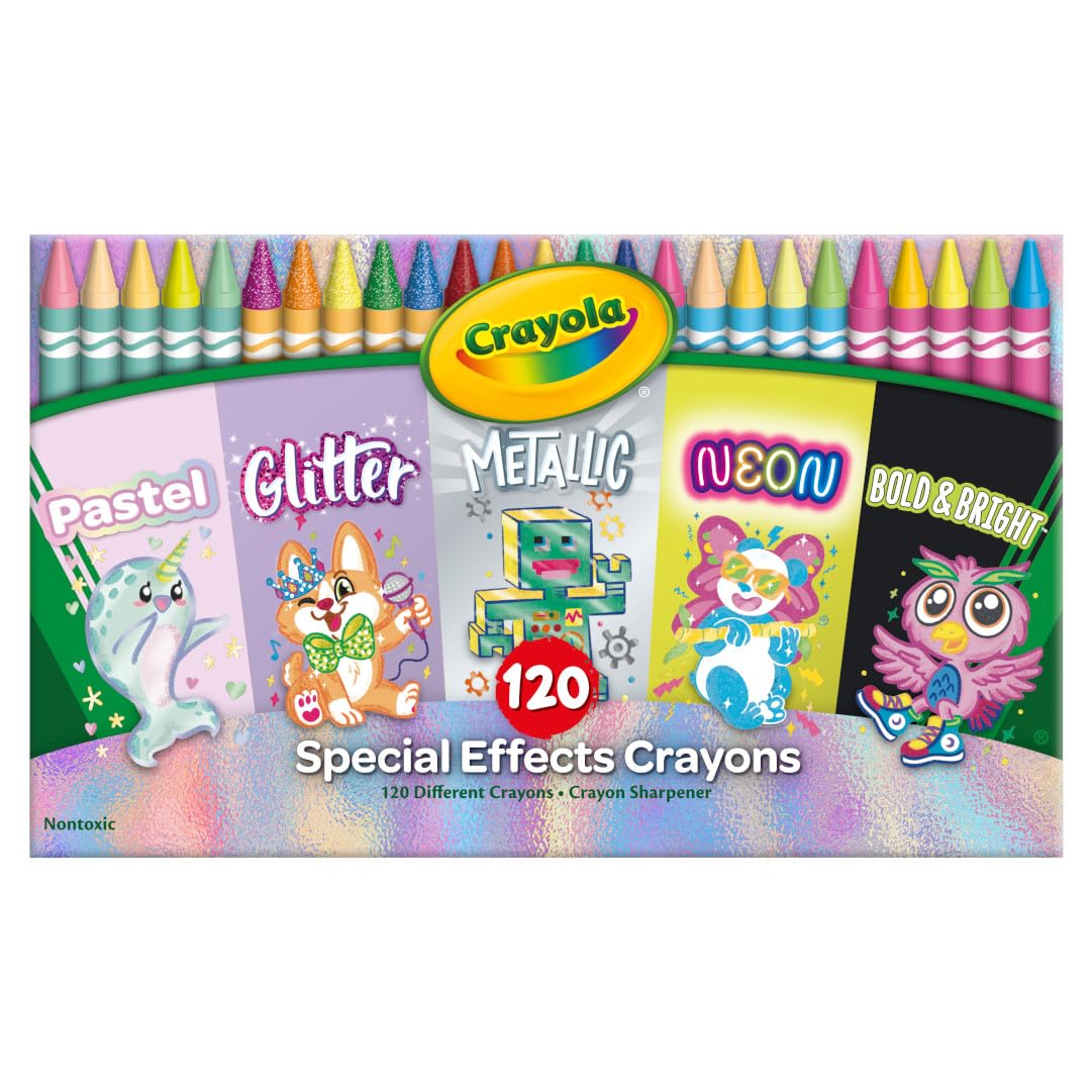 Foto 3 pulgar | Crayola Crayons, 120 Unidades, Colores Especiales Para Niños De Más De 4 Años - Venta Internacional.