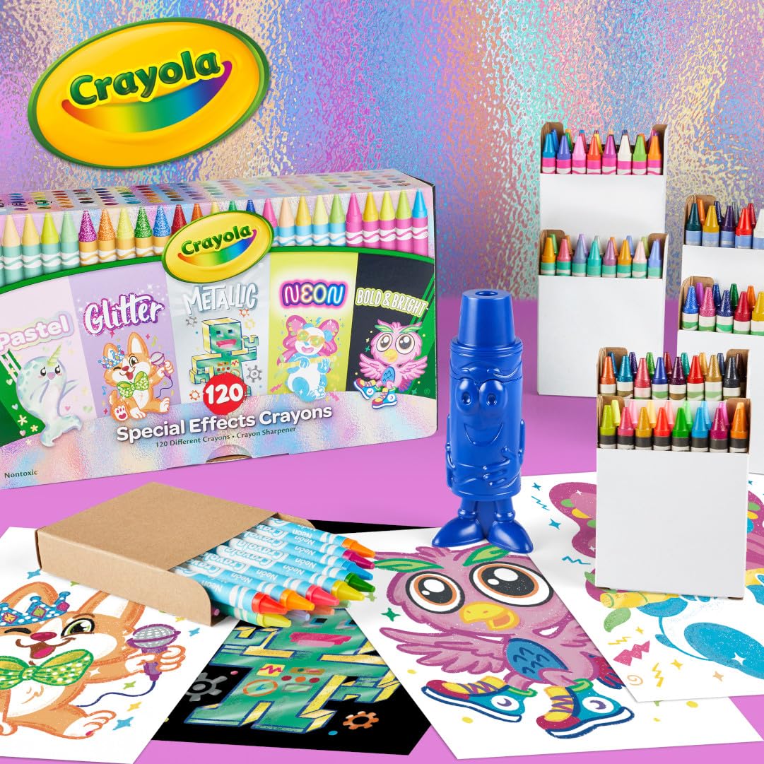 Foto 7 pulgar | Crayola Crayons, 120 Unidades, Colores Especiales Para Niños De Más De 4 Años - Venta Internacional.