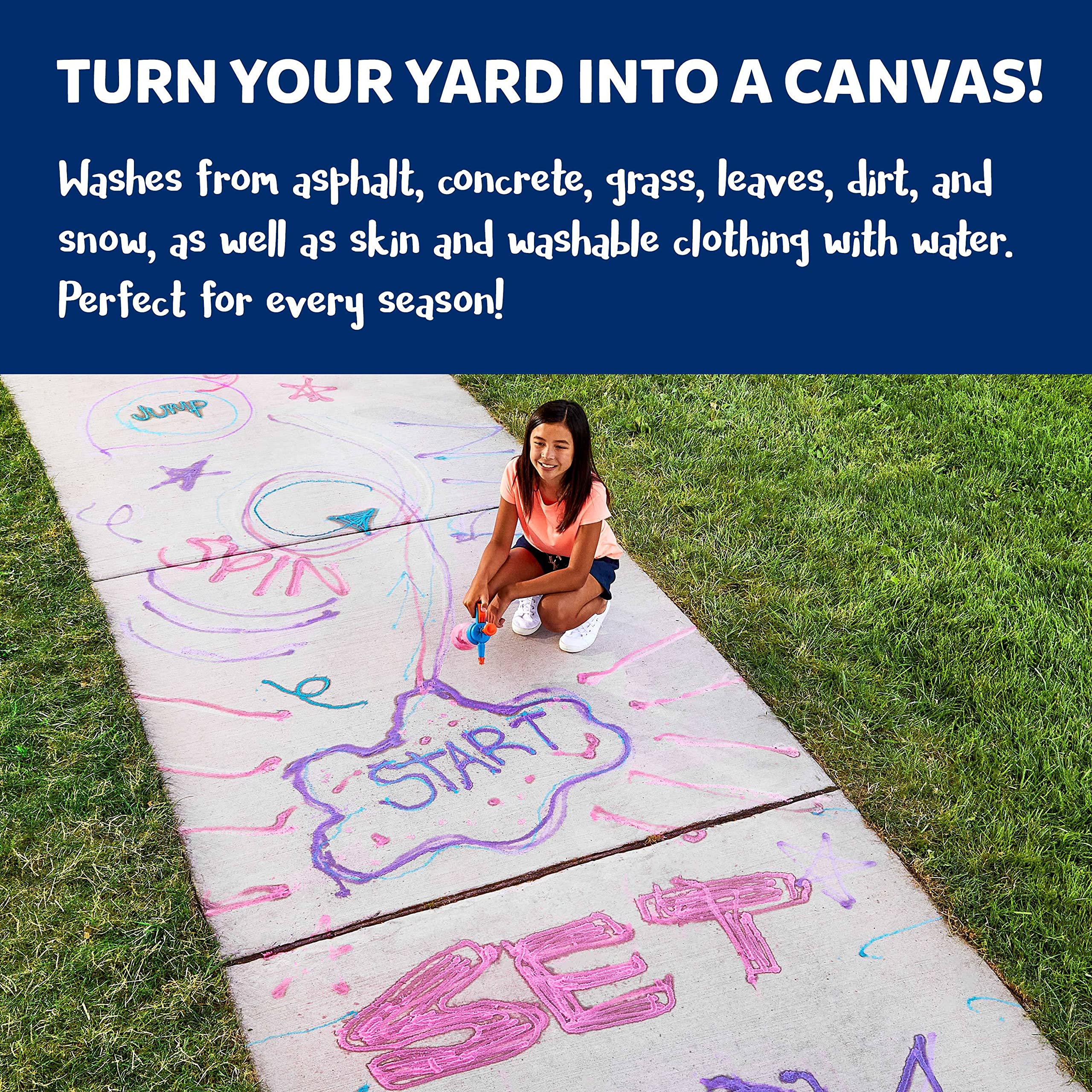 Foto 2 | Kit De Tiza ¡elmer's Spray It! Outdoor Play, Lavable, 4 Unidades - Venta Internacional.