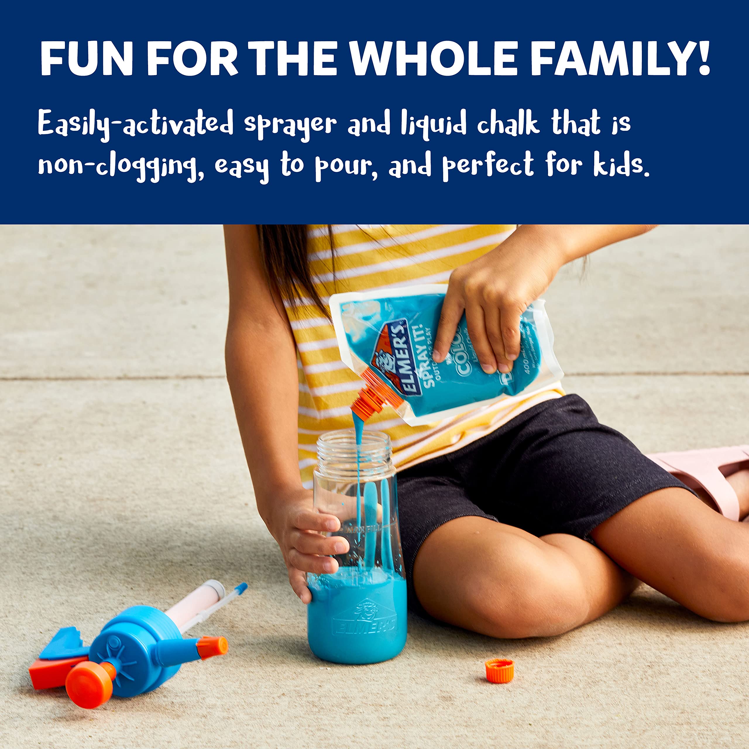 Foto 5 pulgar | Kit De Tiza ¡elmer's Spray It! Outdoor Play, Lavable, 4 Unidades - Venta Internacional.