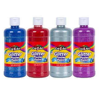 Foto 1 | Set De Pintura Cra-z-art Con Purpurina Lavable, 4 Unidades, 473 Ml, Varios Colores - Venta Internacional.