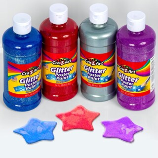 Foto 2 | Set De Pintura Cra-z-art Con Purpurina Lavable, 4 Unidades, 473 Ml, Varios Colores - Venta Internacional.