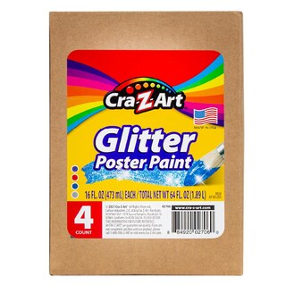 Foto 5 | Set De Pintura Cra-z-art Con Purpurina Lavable, 4 Unidades, 473 Ml, Varios Colores - Venta Internacional.