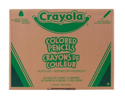 Foto 1 | Juego De Lápices De Colores Crayola Classpack, 462 Unidades, Con 12 Sacapuntas - Venta Internacional.