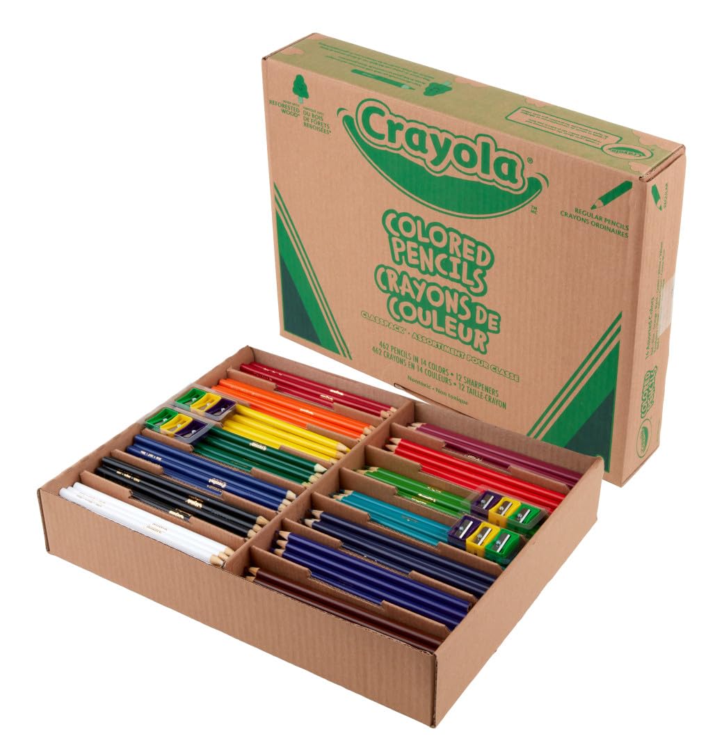Foto 4 pulgar | Juego De Lápices De Colores Crayola Classpack, 462 Unidades, Con 12 Sacapuntas - Venta Internacional.