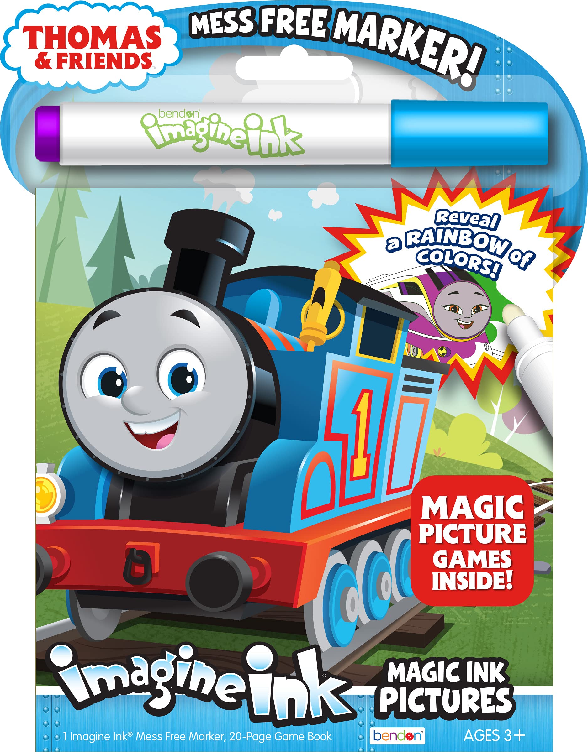 Foto 2 pulgar | Libro Para Colorear Bendon Thomas All Engines Go Con Rotulador - Venta Internacional.