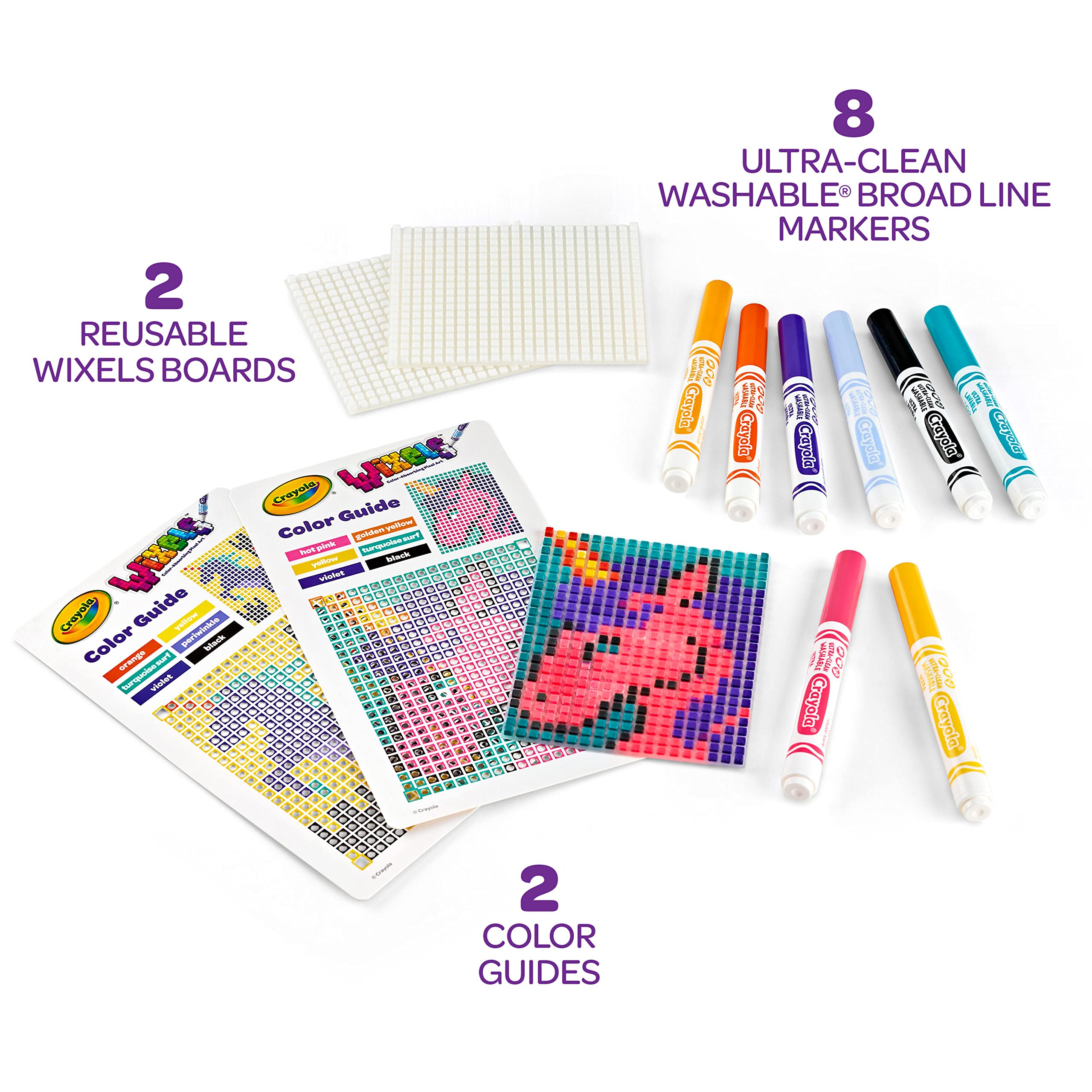 Foto 4 | Kit De Actividades Crayola Wixels Unicorn Con 8 Marcadores Lavables Para Mayores De 6 - Venta Internacional.