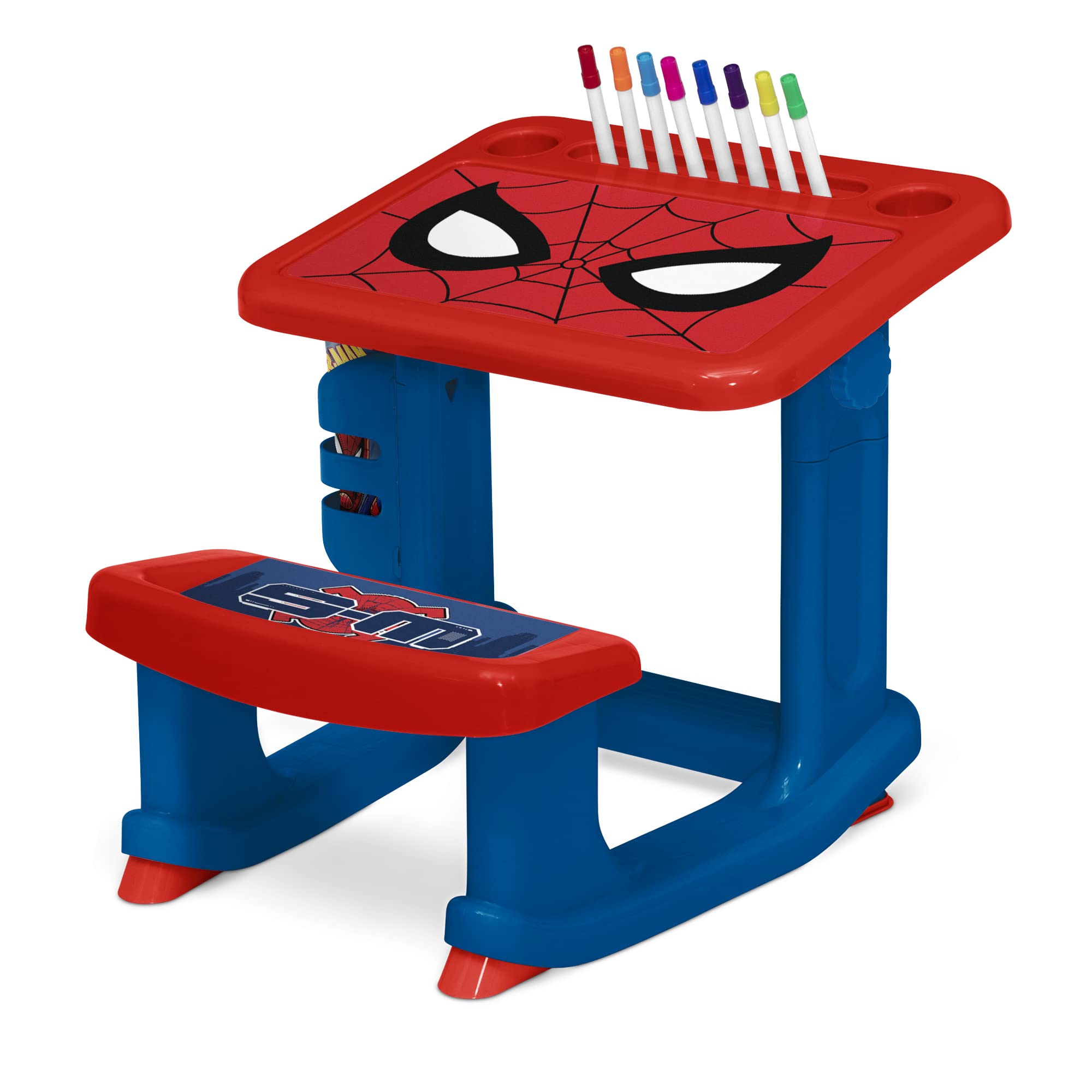 Foto 8 pulgar | Escritorio Delta Children Spider-man Para Dibujar Y Jugar Con 10 Rotuladores - Venta Internacional.