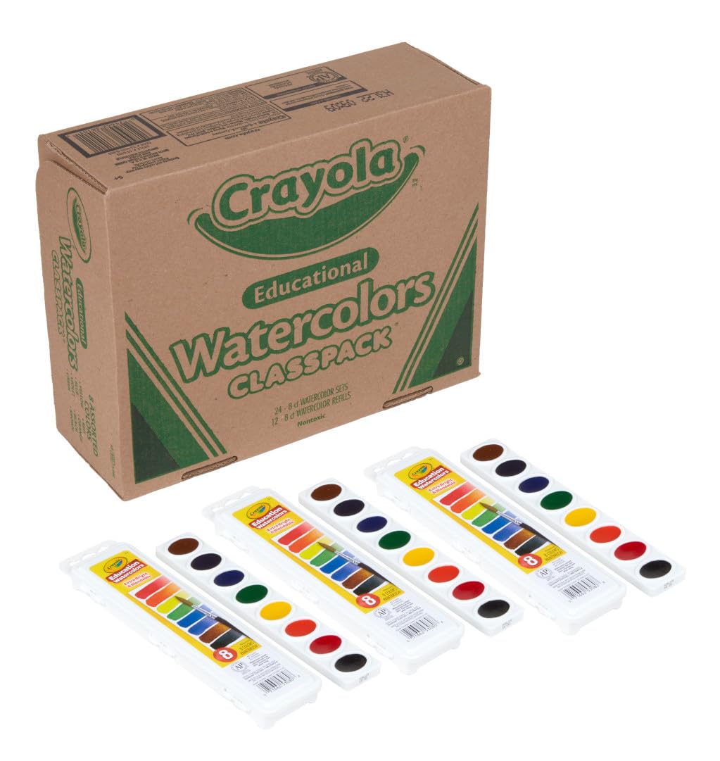 Foto 4 pulgar | Set De Pintura De Acuarela Crayola Classpack, 24 Sartenes Y 12 Recambios - Venta Internacional.
