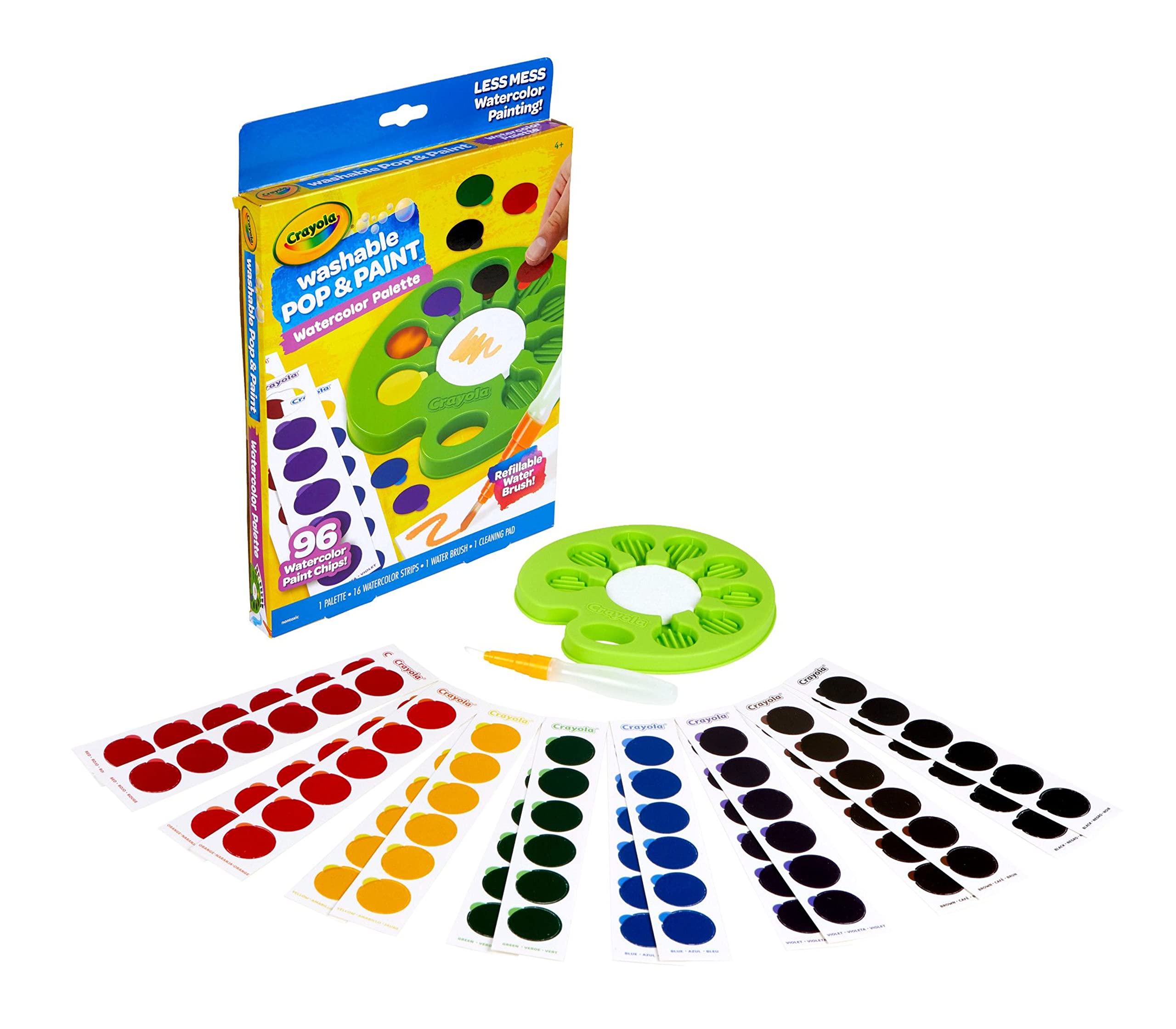 Set De Pintura De Acuarela Crayola Pop & Paint Palette, Regalo Para Niños - Venta Internacional.