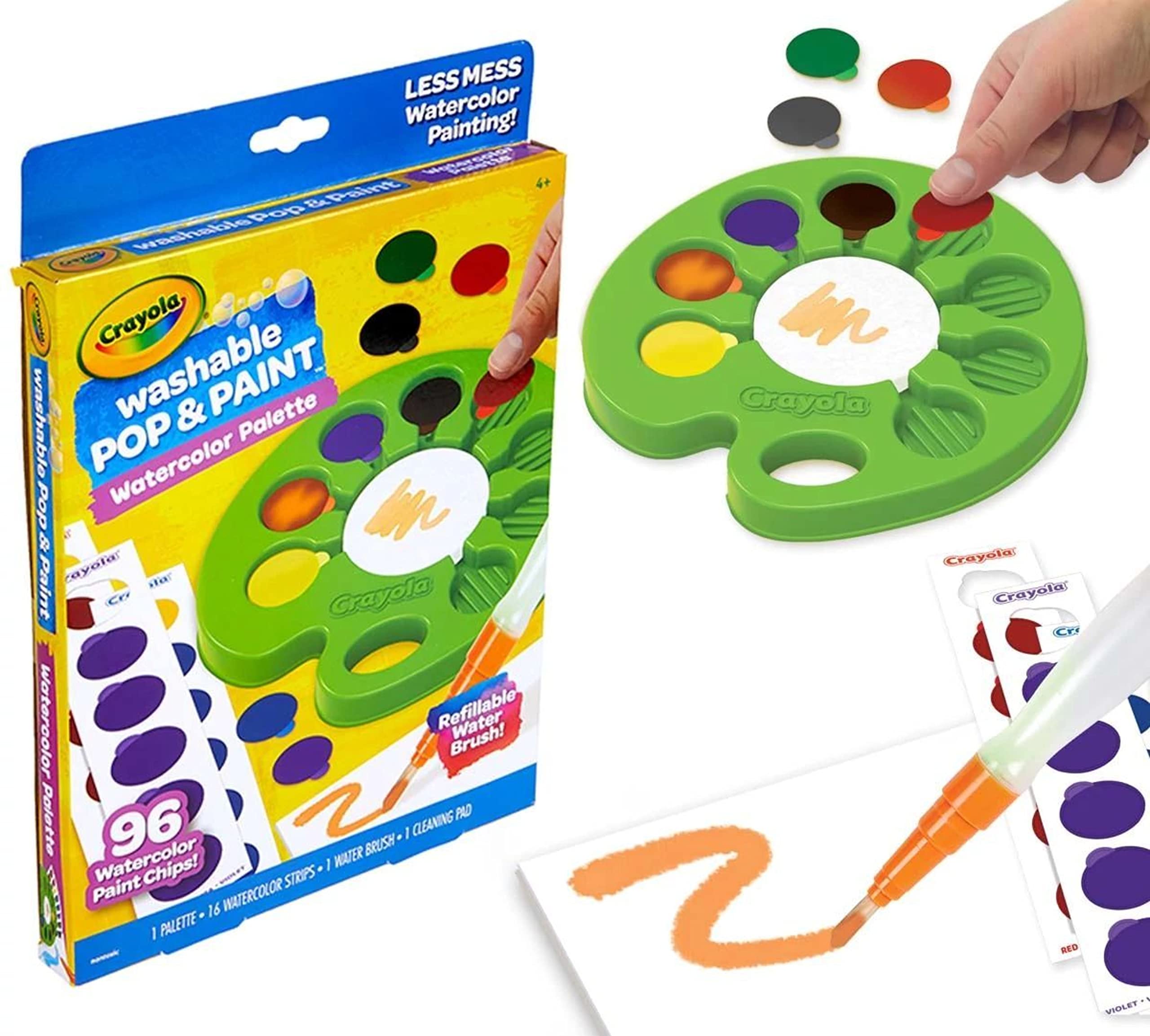Foto 8 pulgar | Set De Pintura De Acuarela Crayola Pop & Paint Palette, Regalo Para Niños - Venta Internacional.