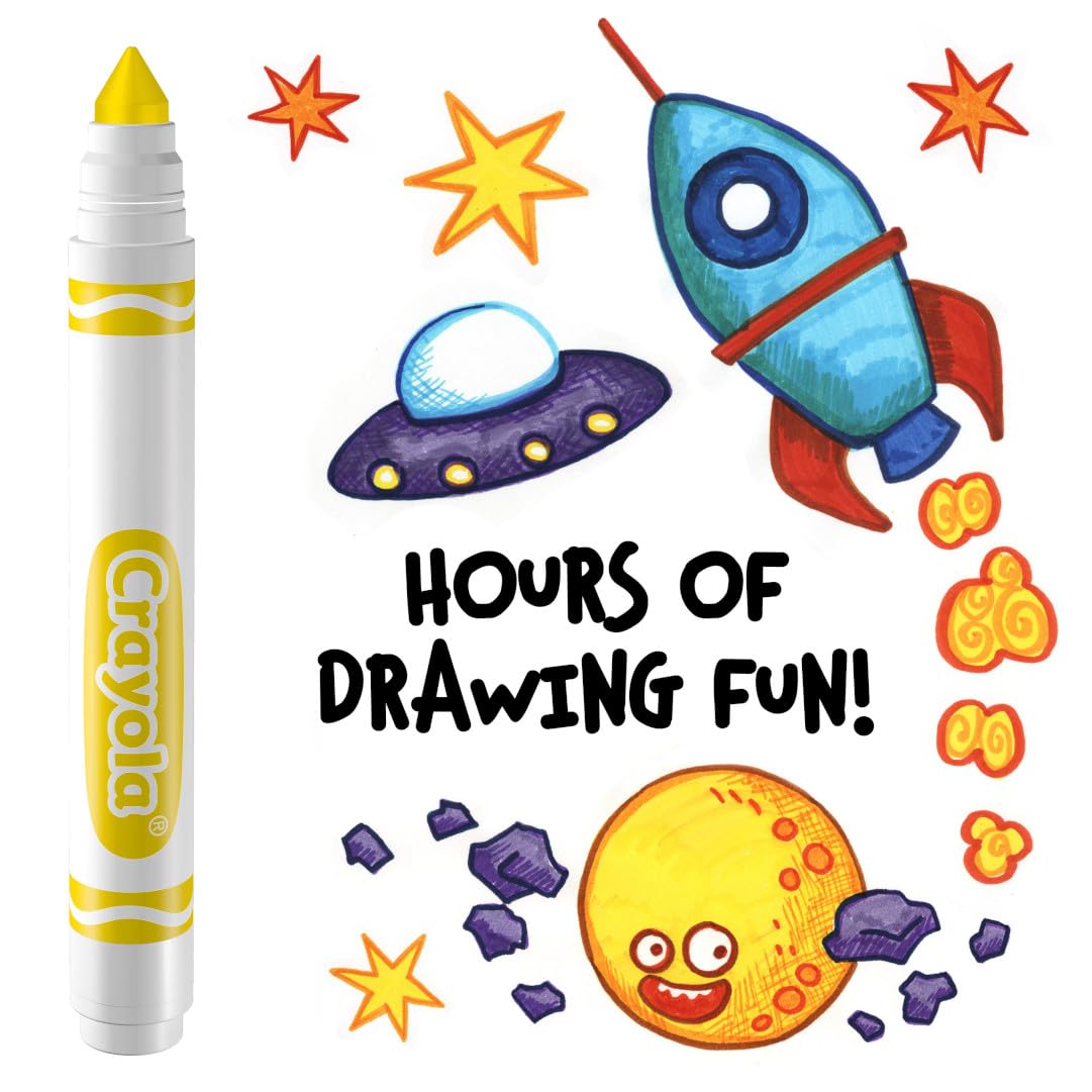 Foto 5 pulgar | Rotulador Crayola, Lavable, Amarillo, 12 Ml (12 Unidades), Broad Line Kids - Venta Internacional.