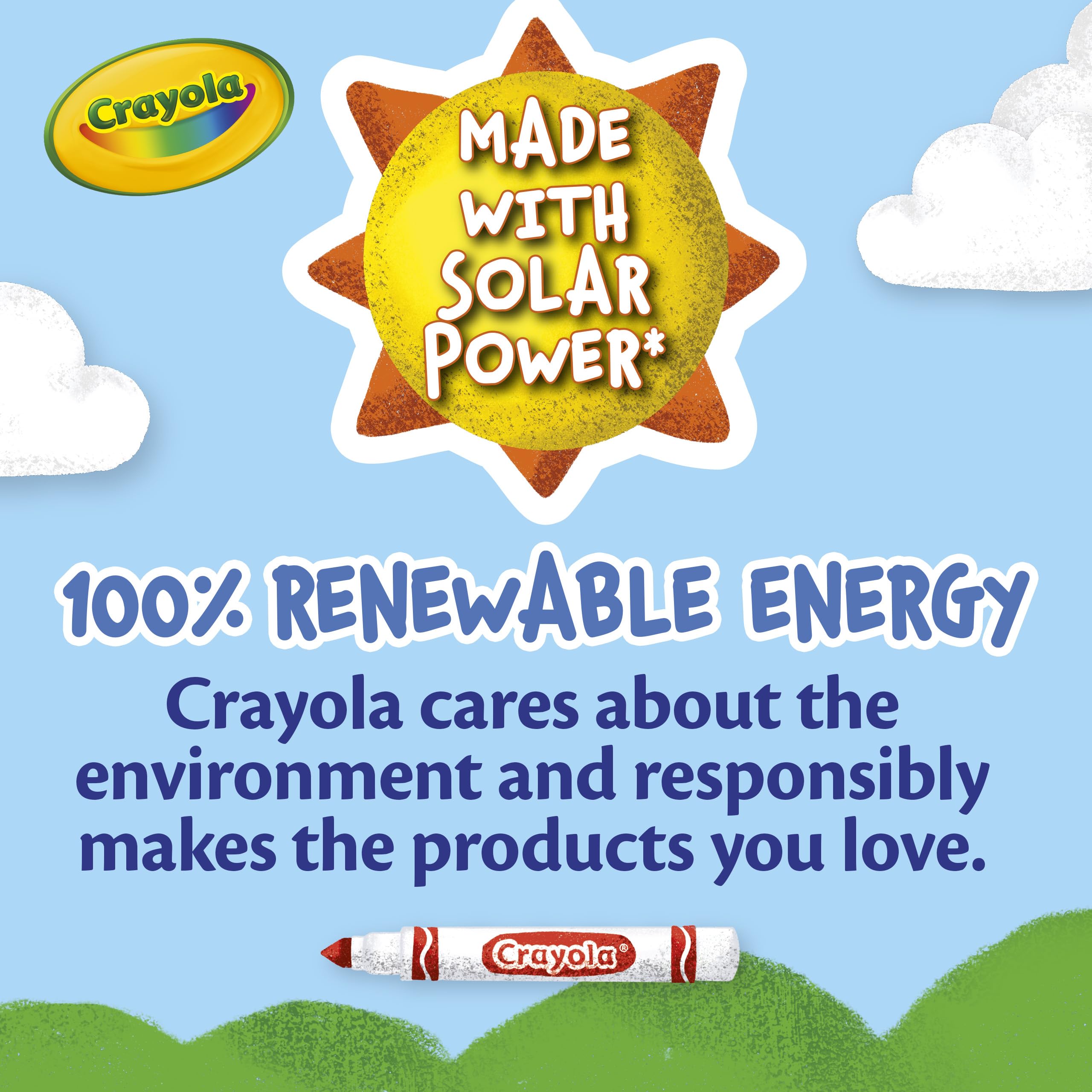 Foto 8 pulgar | Rotulador Crayola, Lavable, Amarillo, 12 Ml (12 Unidades), Broad Line Kids - Venta Internacional.