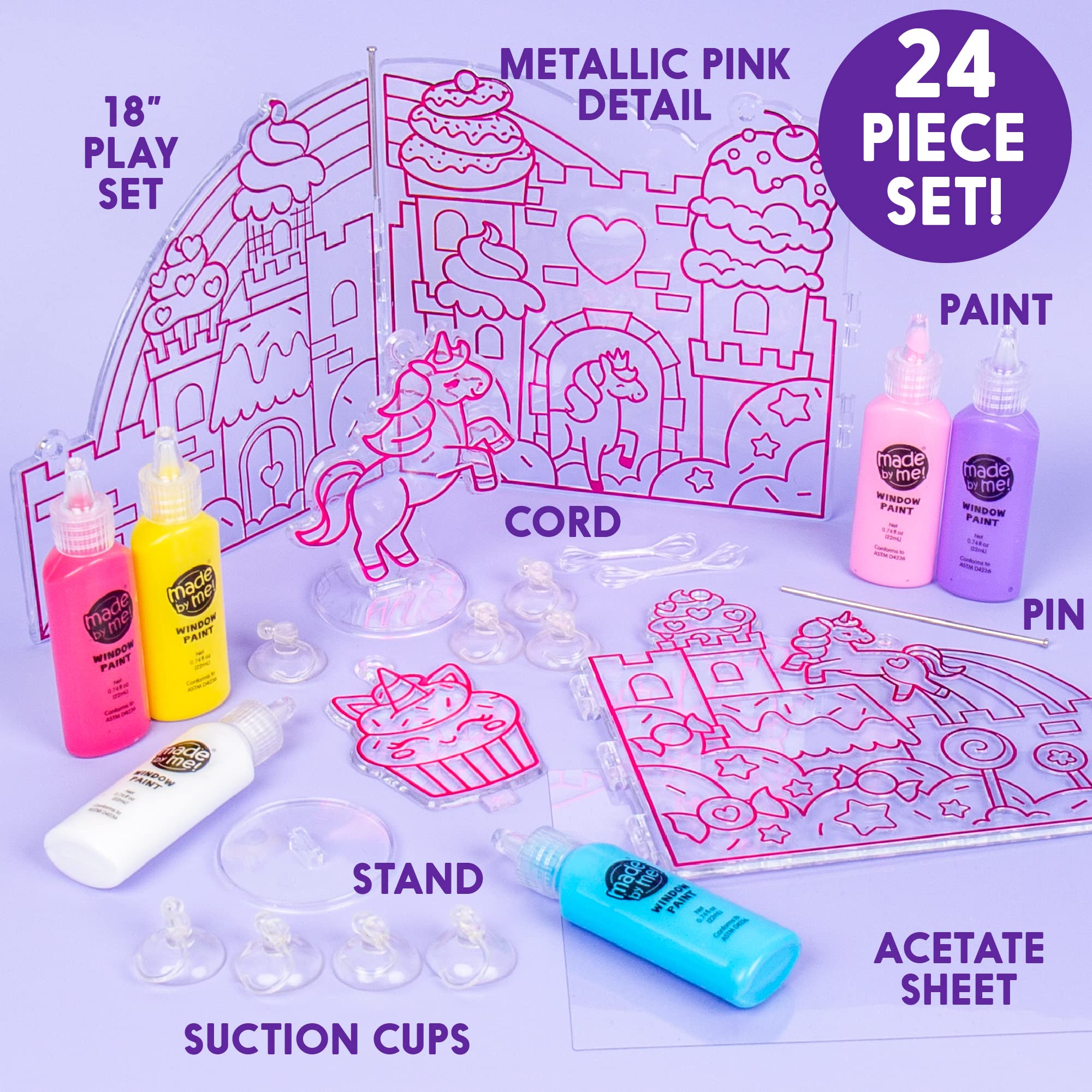Foto 4 pulgar | Kit De Decoración Para Ventanas Hecho Por Mí Para Pintar Y Crear Un Mundo De Unicornios - Venta Internacional.