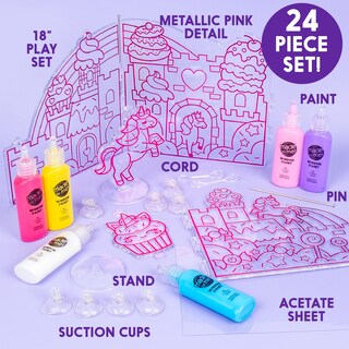 Foto 3 | Kit De Decoración Para Ventanas Hecho Por Mí Para Pintar Y Crear Un Mundo De Unicornios - Venta Internacional.