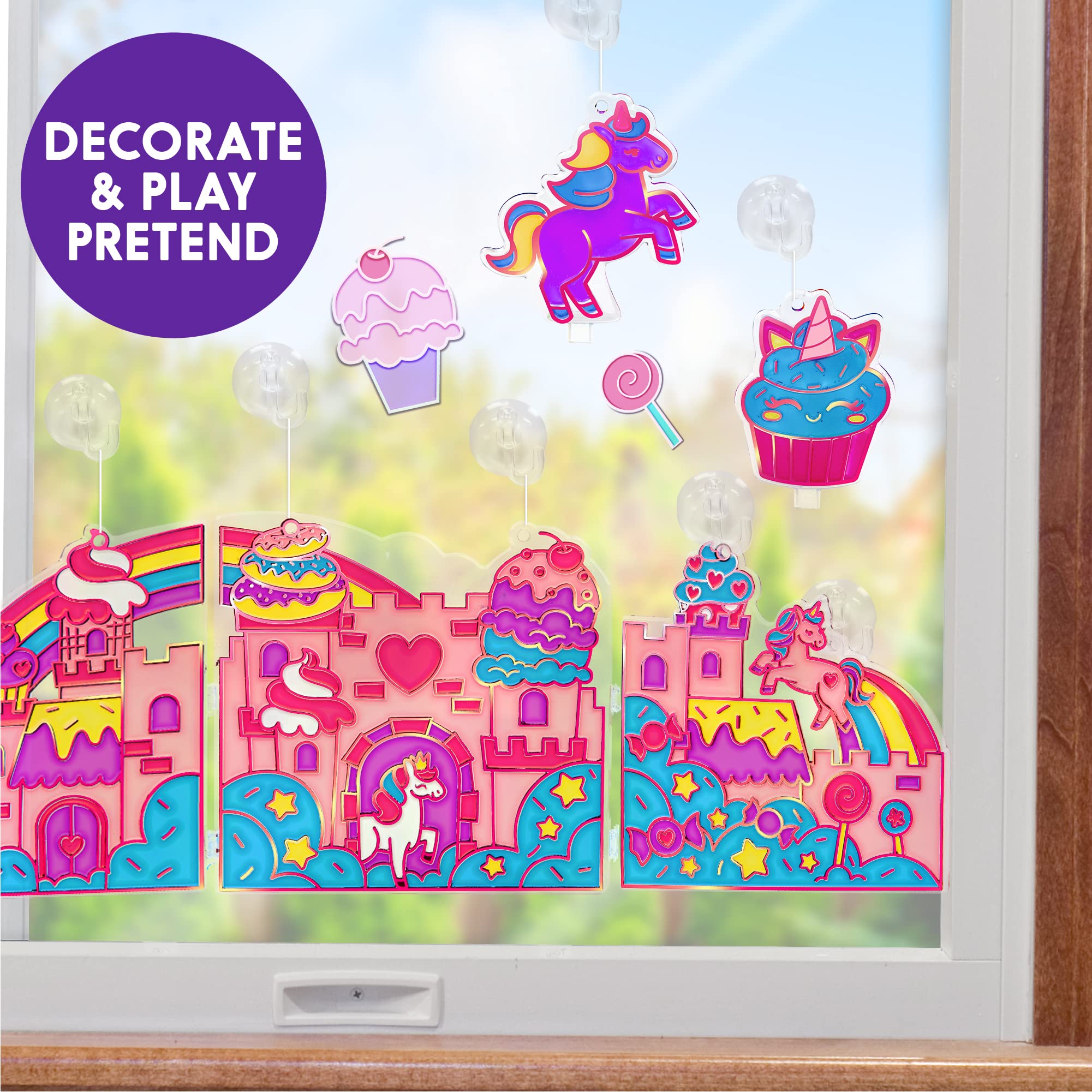 Foto 5 pulgar | Kit De Decoración Para Ventanas Hecho Por Mí Para Pintar Y Crear Un Mundo De Unicornios - Venta Internacional.