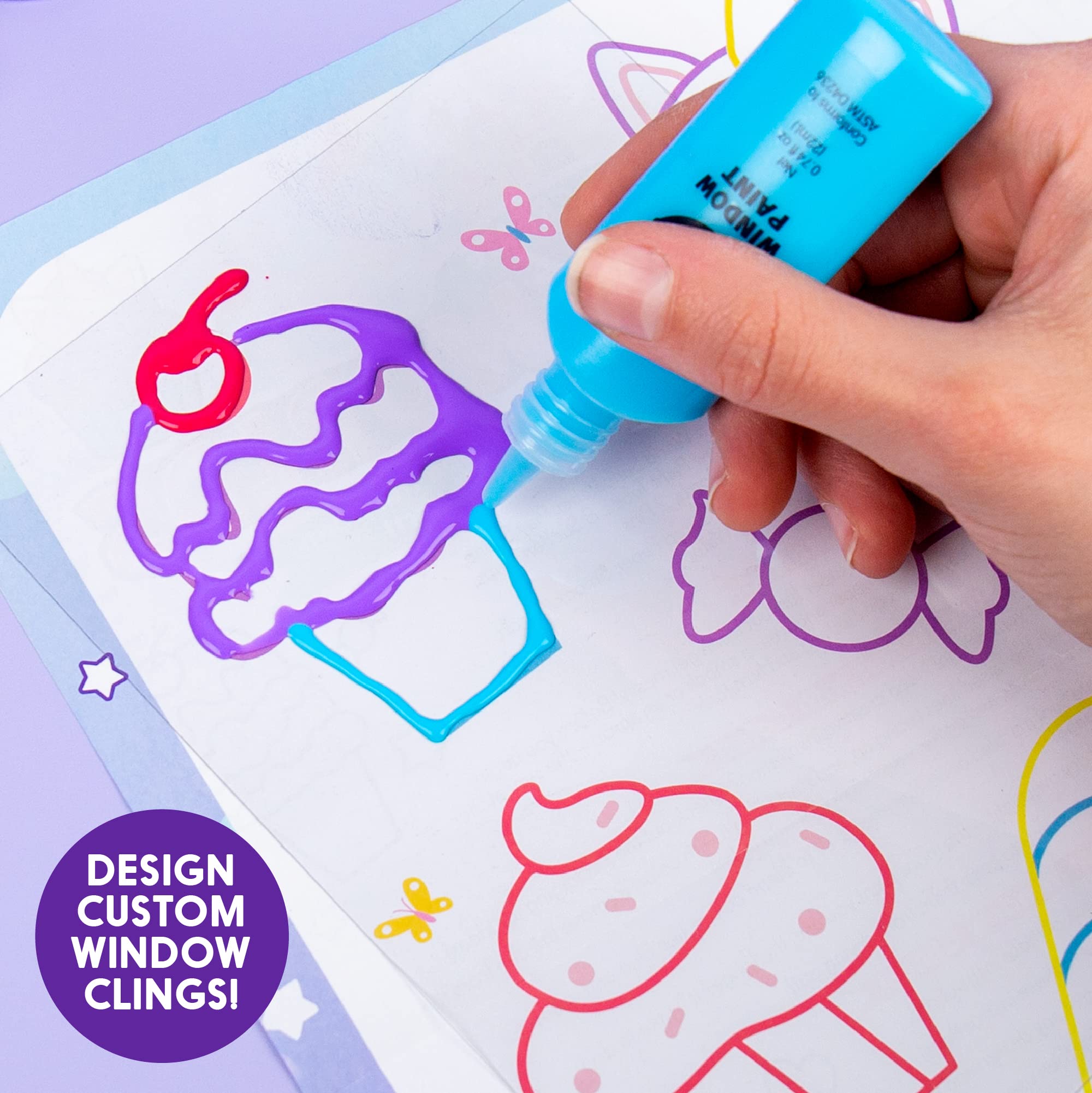 Foto 6 pulgar | Kit De Decoración Para Ventanas Hecho Por Mí Para Pintar Y Crear Un Mundo De Unicornios - Venta Internacional.