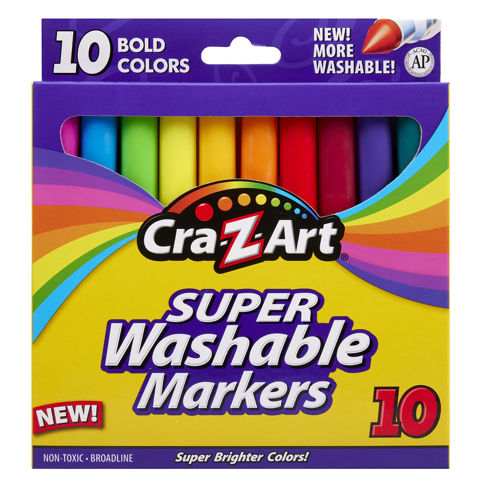 Foto 2 pulgar | Marcadores Lavables Cra-z-art Bold, 10 Unidades - Venta Internacional.