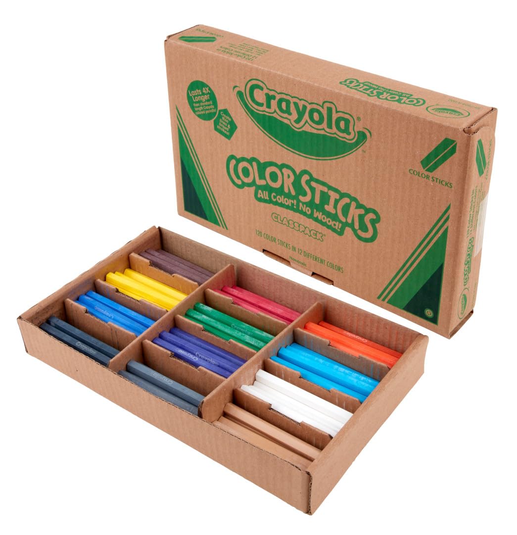 Foto 4 pulgar | Lápices De Colores Sin Madera Crayola Color Sticks, Paquete De 120 Unidades - Venta Internacional.