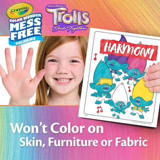 Foto 4 | Páginas Para Colorear Y Marcadores Color Wonder Mess Free Trolls 3 - Venta Internacional.