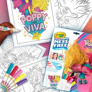 Foto 6 | Páginas Para Colorear Y Marcadores Color Wonder Mess Free Trolls 3 - Venta Internacional.