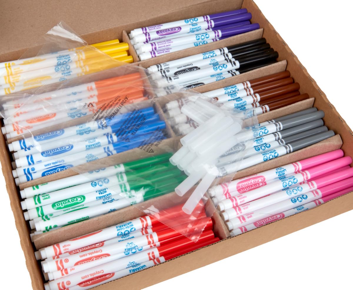Foto 6 pulgar | Marcadores Crayola Ultra Clean, Lavables, 200 Líneas Finas, 10 Colores - Venta Internacional.