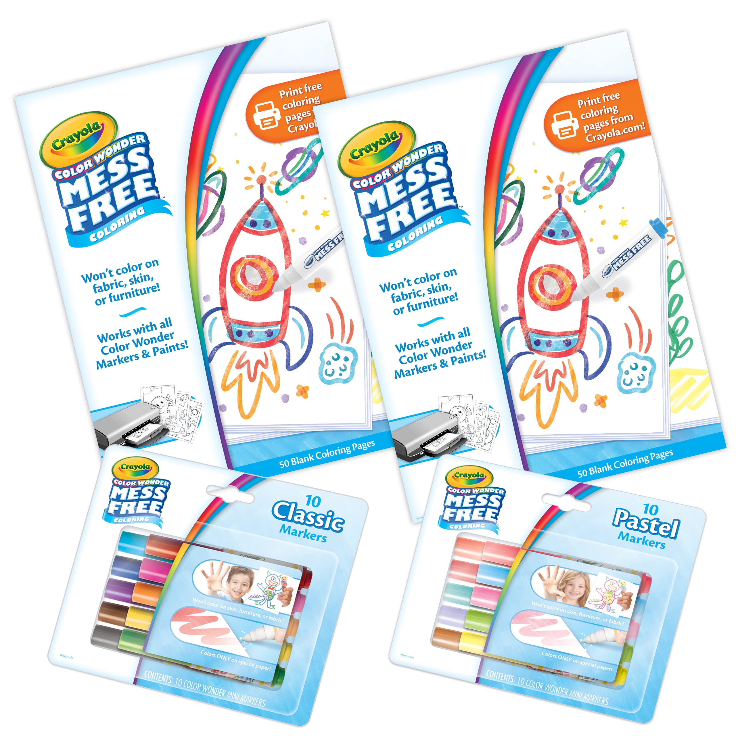 Kit Para Colorear Crayola Color Wonder De 120 Unidades Con 20 Minirotuladores - Venta Internacional.