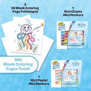 Foto 2 | Kit Para Colorear Crayola Color Wonder De 120 Unidades Con 20 Minirotuladores - Venta Internacional.