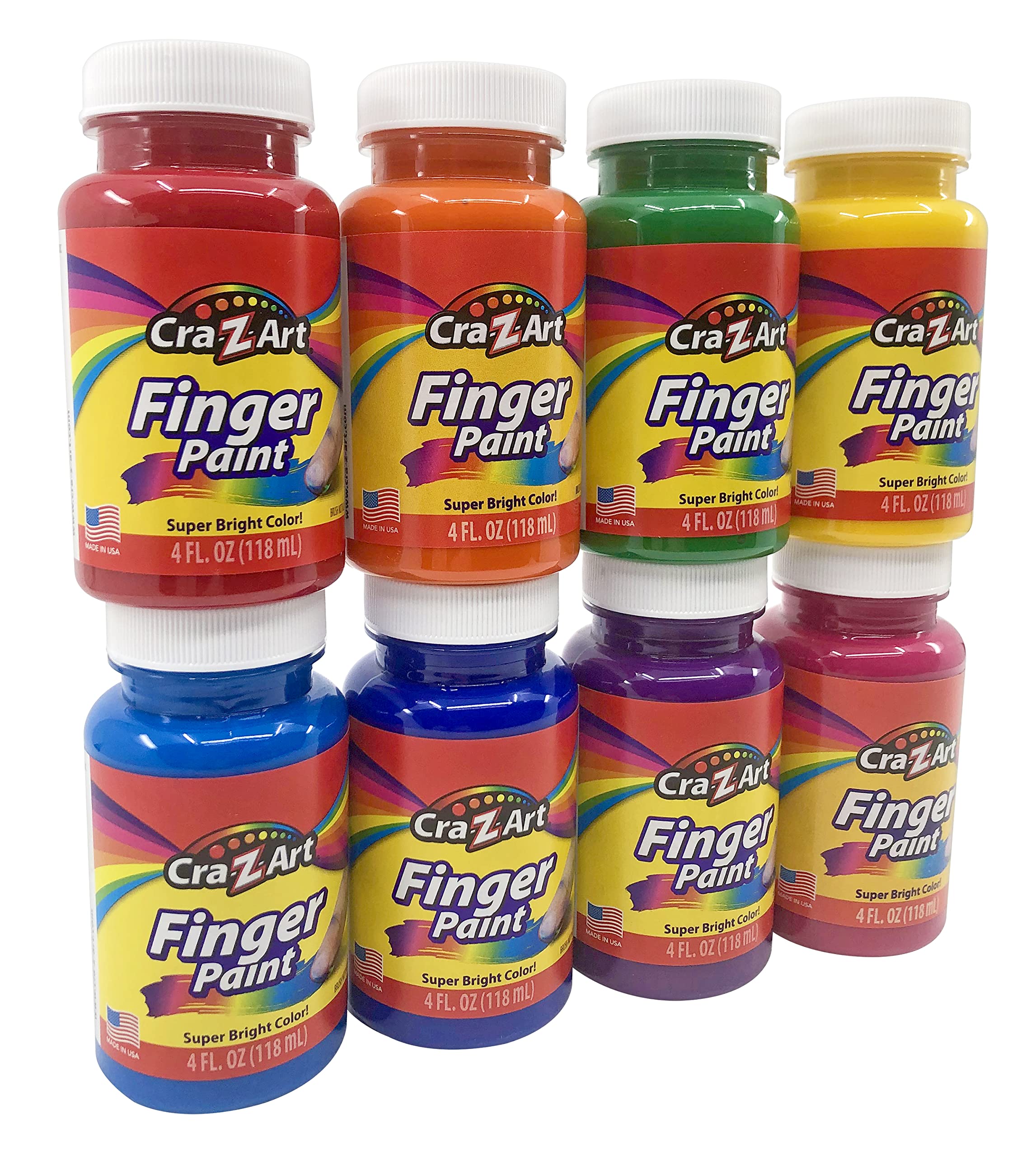 Foto 2 pulgar | Juego De Pintura Para Dedos Cra-z-art, Lavable Para Niños, 8 Unidades, 120 Ml, Surtido - Venta Internacional.
