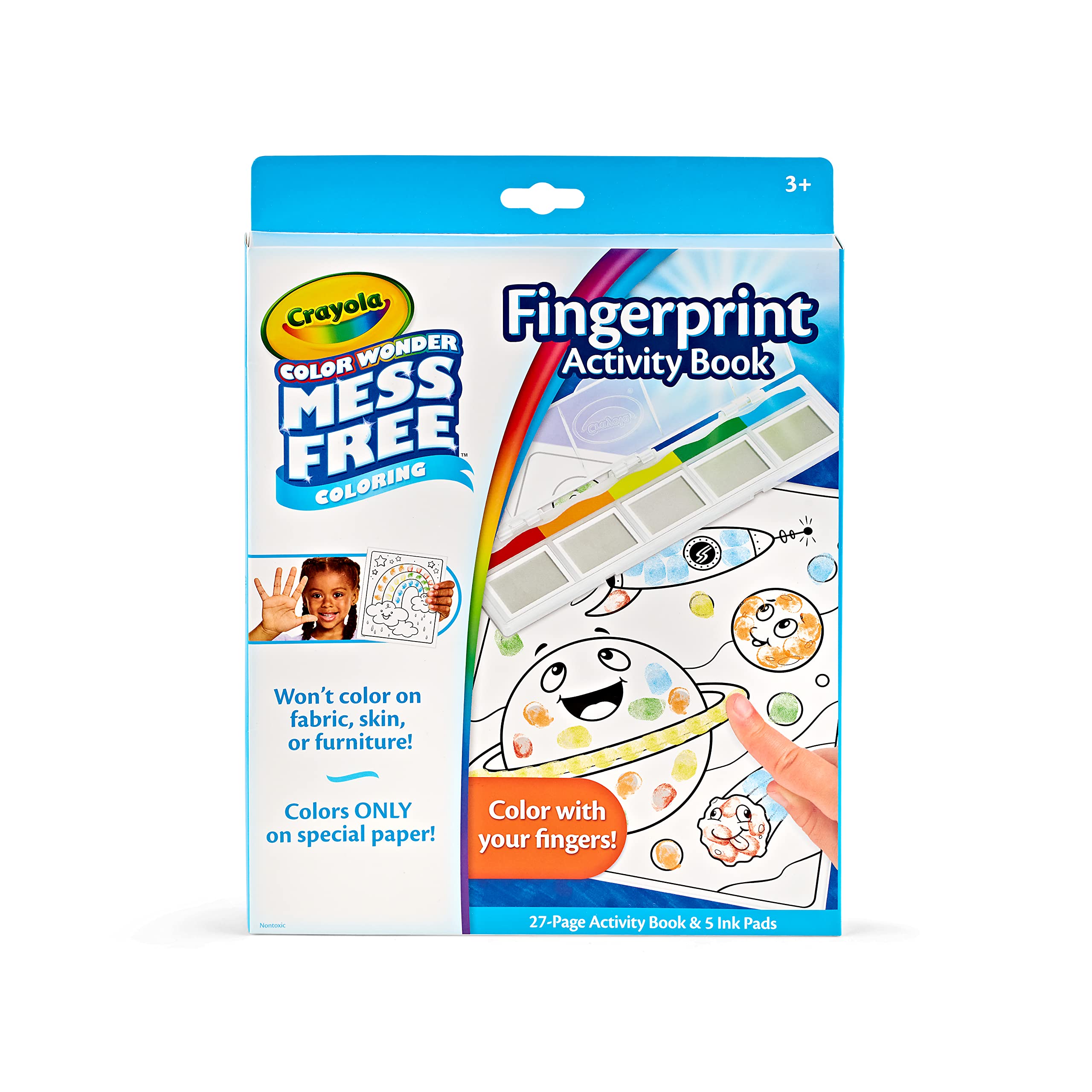 Foto 2 pulgar | Set De Actividades Crayola Color Wonder Fingerprint Ink Para Más De 3 Años - Venta Internacional.
