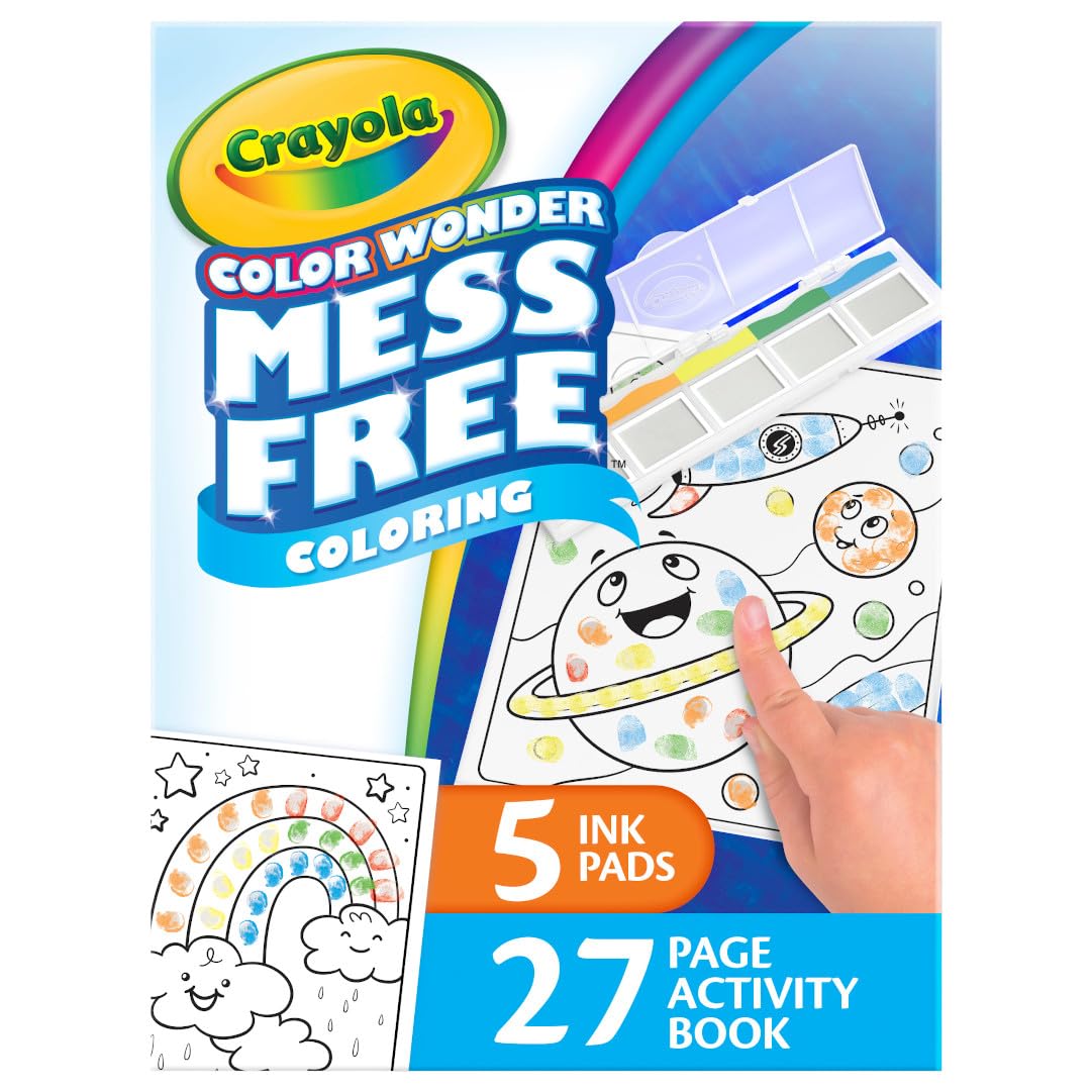 Foto 3 pulgar | Set De Actividades Crayola Color Wonder Fingerprint Ink Para Más De 3 Años - Venta Internacional.