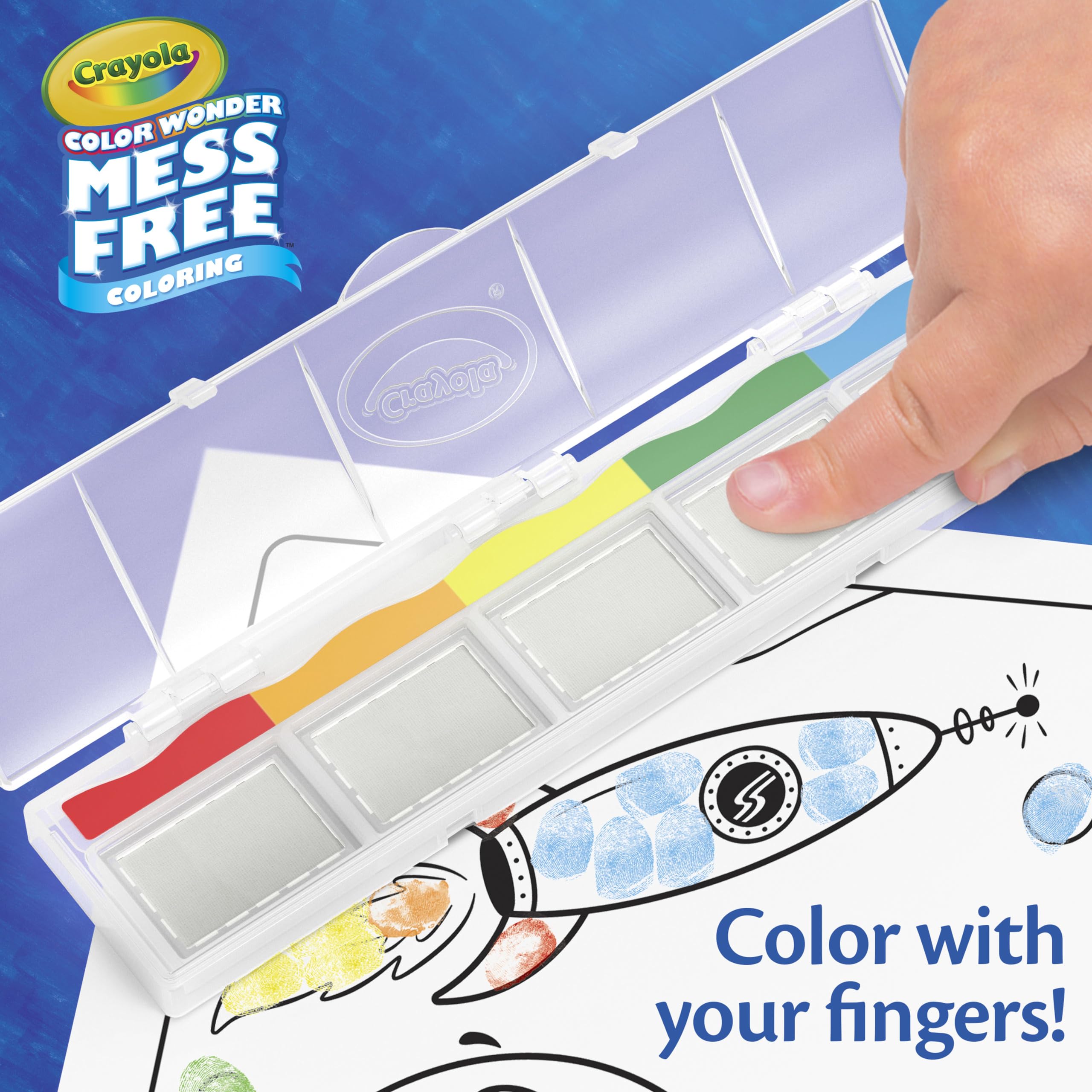 Foto 4 pulgar | Set De Actividades Crayola Color Wonder Fingerprint Ink Para Más De 3 Años - Venta Internacional.