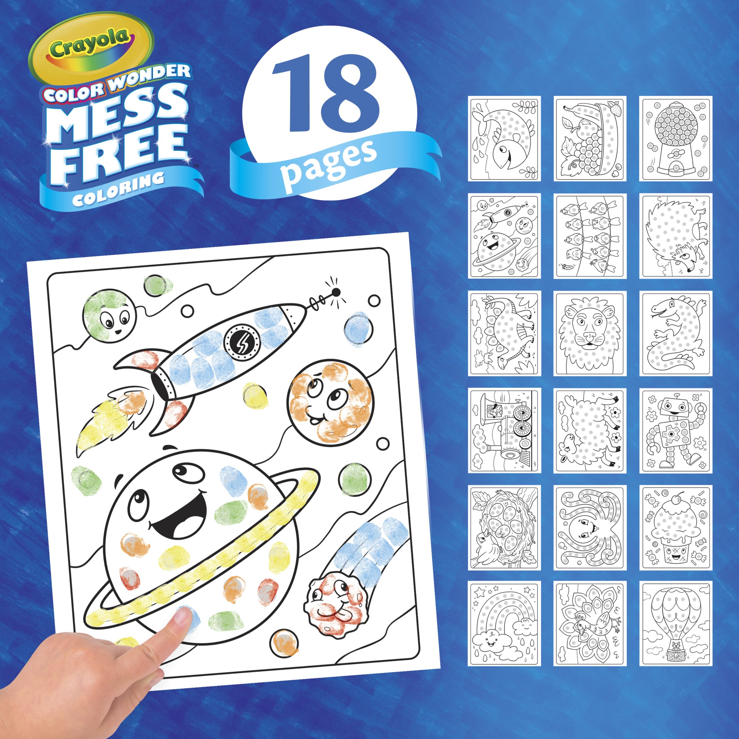 Foto 6 pulgar | Set De Actividades Crayola Color Wonder Fingerprint Ink Para Más De 3 Años - Venta Internacional.