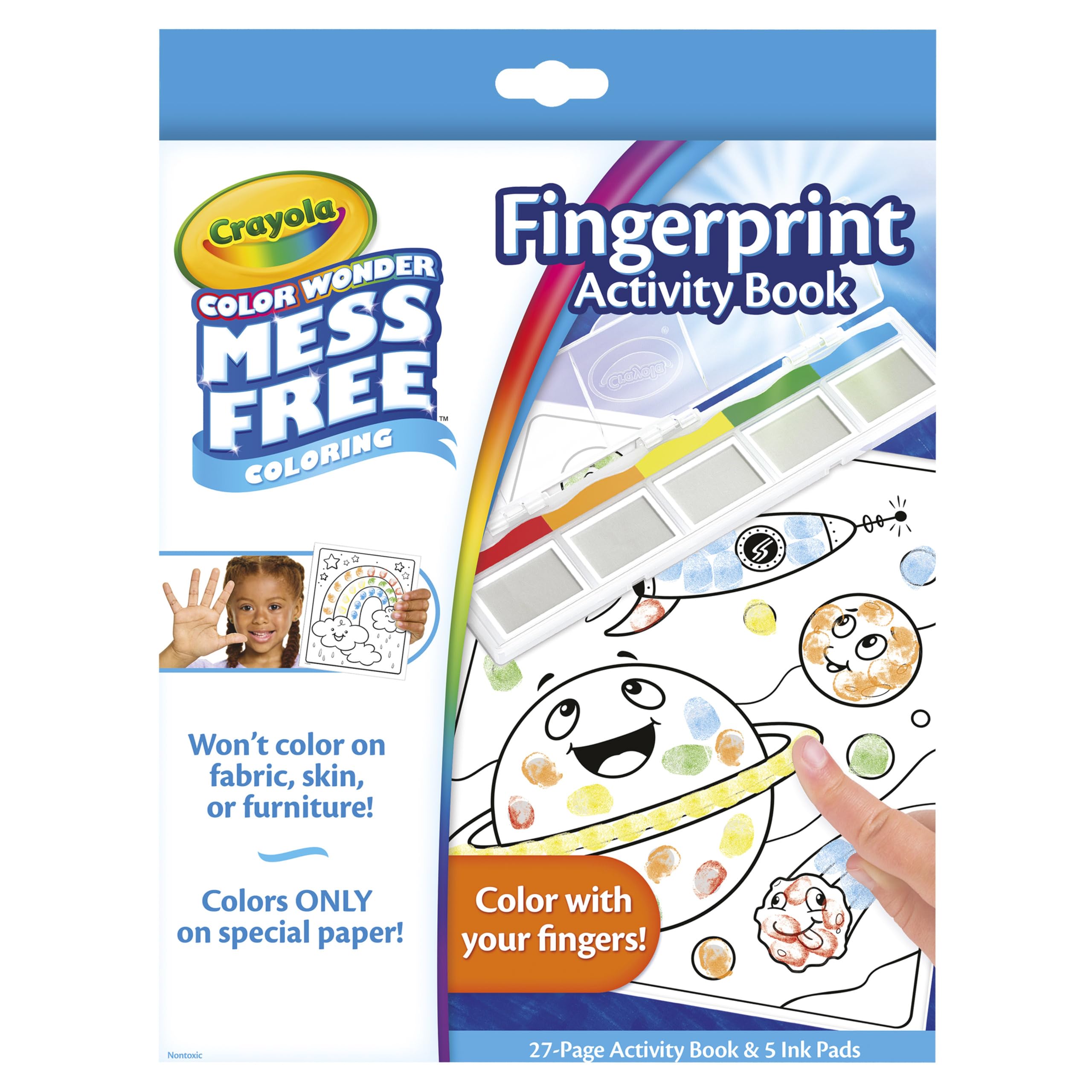 Foto 7 pulgar | Set De Actividades Crayola Color Wonder Fingerprint Ink Para Más De 3 Años - Venta Internacional.