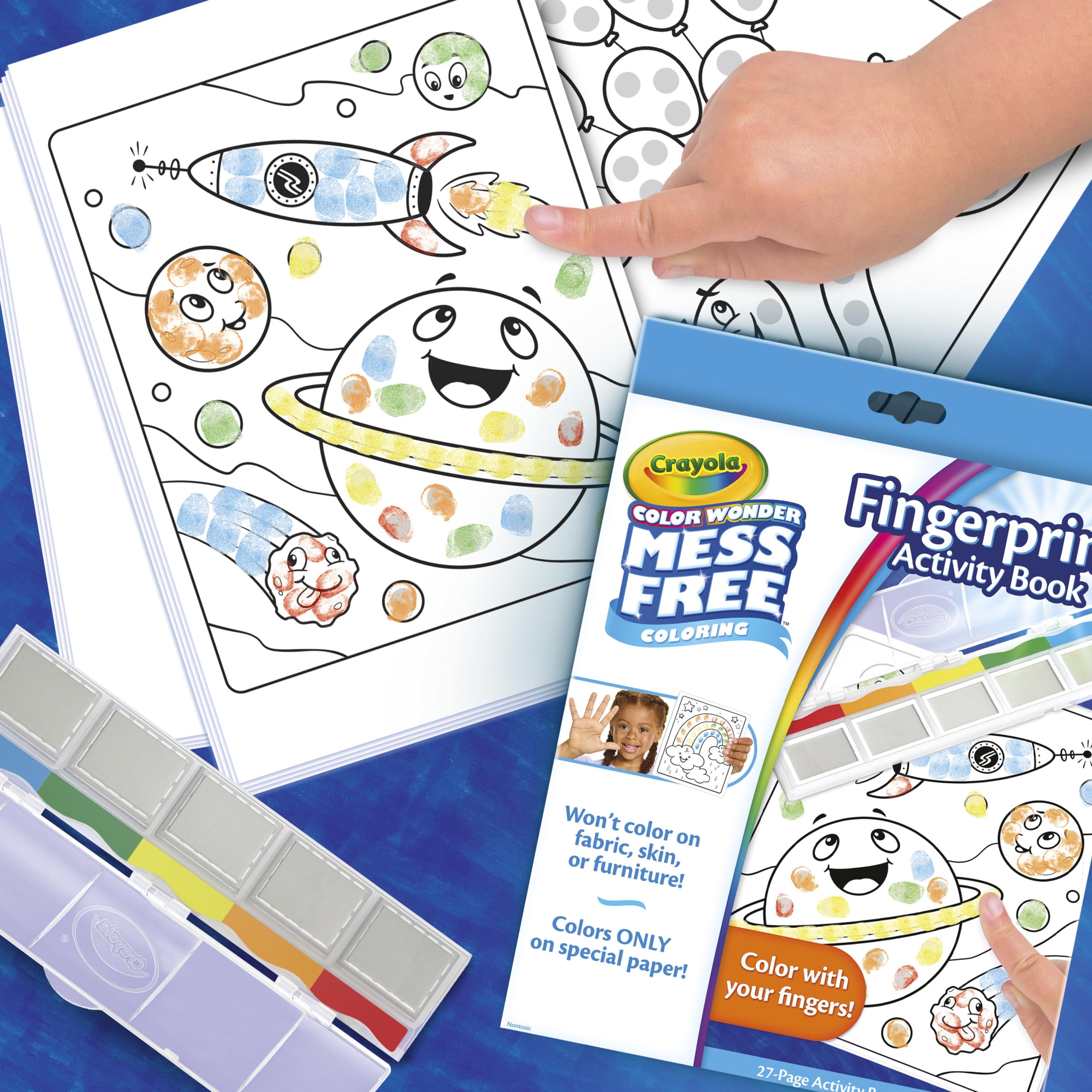 Foto 8 pulgar | Set De Actividades Crayola Color Wonder Fingerprint Ink Para Más De 3 Años - Venta Internacional.