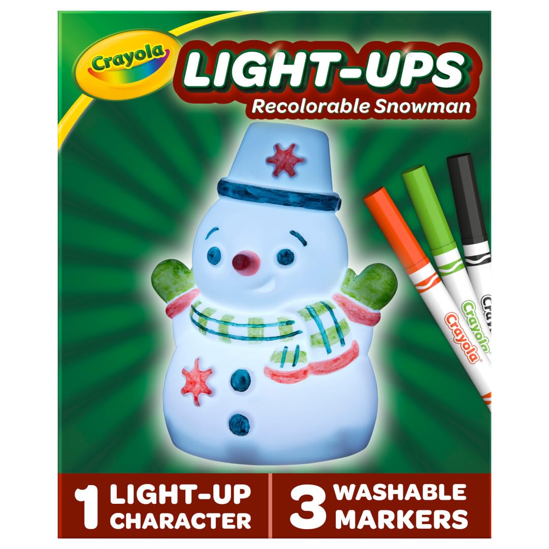Foto 2 pulgar | Muñeco De Nieve Con Forma De Muñeco De Nieve, Crayola, Con 3 Rotuladores Lavables - Venta Internacional.