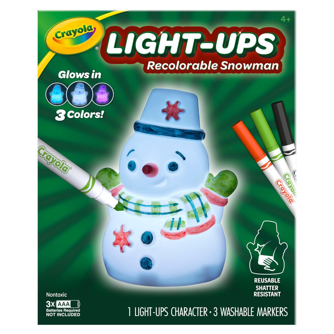 Foto 3 pulgar | Muñeco De Nieve Con Forma De Muñeco De Nieve, Crayola, Con 3 Rotuladores Lavables - Venta Internacional.