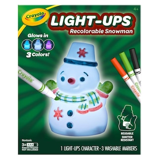 Foto 2 | Muñeco De Nieve Con Forma De Muñeco De Nieve, Crayola, Con 3 Rotuladores Lavables - Venta Internacional.